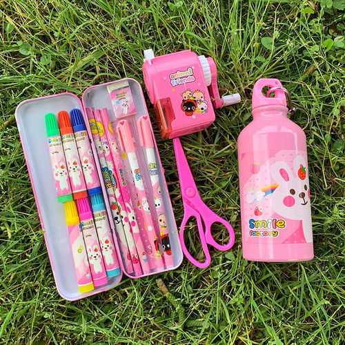 開(kāi)學(xué)兒童幼兒園小學(xué)生學(xué)習(xí)用品水杯文具套裝禮盒生日禮物獎(jiǎng)品批發(fā)